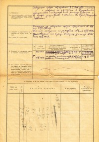 Служебен лист на Мария Златоустова, 1920 г. - снимка 1