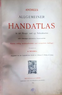 Andrees Allgemeiner Handatlas  (общ атлас), 1899 г. - снимка 1