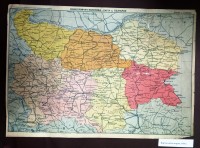 Административна карта на България, 1935 г. - снимка 1