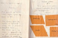 Тетрадка по геометрия, 1934/36 г. - снимка 2