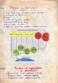 Тетрадка по ботаника , 1975/76 г. - снимка 5